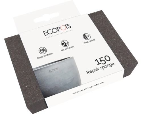 ECOPOTS Reparaturschwamm 150 zur Entfernung von Kratzern, Schmutz und Moos