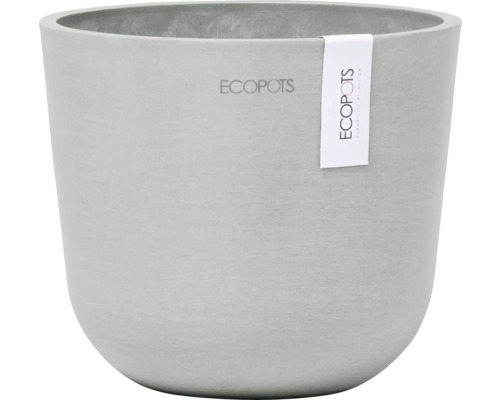 Blumentopf Ecopots Oslo Kunststoff Ø 14,5 cm 16 x 16 x 13,7 cm grau