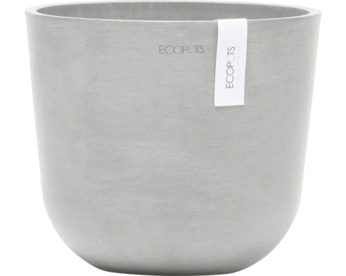 Blumentopf Ecopots Oslo Kunststoff Ø 17,3 cm 19 x 19 x 16,5 cm grau