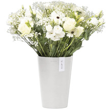 Weißer Blumenstrauß in einem Topf