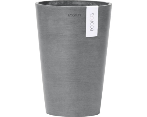 Blumentopf Ecopots Pisa Kunststoff Ø 12,5 cm 14 x 14 x 20 cm grau