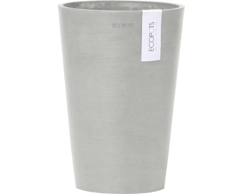 Blumentopf Ecopots Pisa Kunststoff Ø 12,5 cm 14 x 14 x 20 cm grau