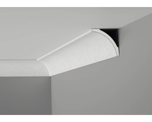 NOMASTYL® B127 Deckenleiste/Funktionsleiste PVC papierummantelt 2000 x 82 x 82 mm