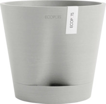 Blumentopf Ecopots Venice Kunststoff Ø 18,3 cm 20,1 x 20,1 x 17,7 cm grauweiß