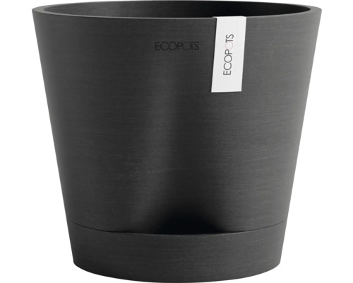 Blumentopf Ecopots Venice Kunststoff Ø 18,3 cm 20,1 x 20,1 x 17,7 cm grau