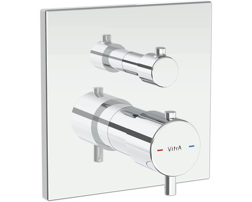 Vitra Logo Unterputz-Thermostatbatterie mit zwei Griffen