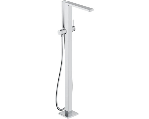 hansgrohe Badewannenarmatur TECTURIS E chrom ohne Unterputzgrundkörper 73445000 Freistehende Badewannenarmatur mit Brauseschlauch