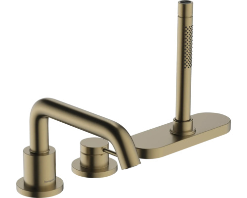 hansgrohe Wannenrandarmatur TECTURIS S bronze gebürstet ohne Unterputzgrundkörper 73447140