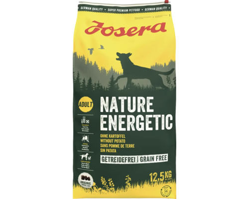 Hundefutter trocken Josera Josera Nature Energetic 12,5 kg Adult, getreidefrei ohne Kartoffel Josera Nature Energetic Hundefutter, 12,5 kg Sack, getreidefrei