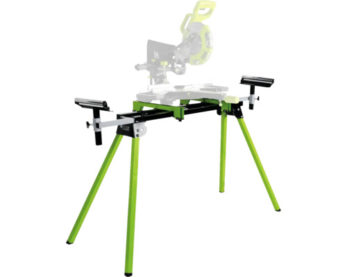 Gehrungssägeständer mit verstellbaren Verlängerungen zur Unterstützung langer Werkstücke