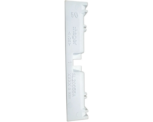 Hager Geräteträgerschürze für Geräteträger zu SL 20x55 mm verkehrsweiß SL20055A9016 Weißer Kunststoffwinkelverbinder