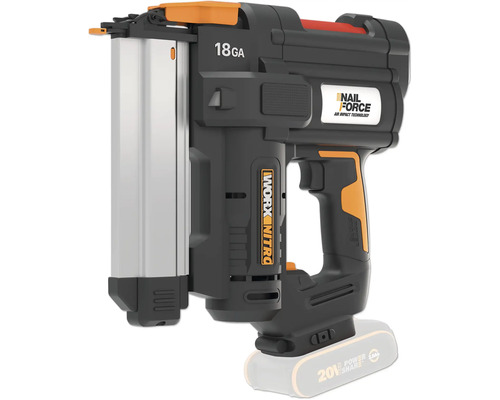 Akku-Nagler WORX WX842.9 20 V, ohne Akku und Ladegerät WORX Akku-Nagelpistole mit 18 Gauge