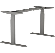 Tischgestell E-MORE 3-stufig elektrisch höhenverstellbar 640-1290 mm anthrazit 2 Motoren