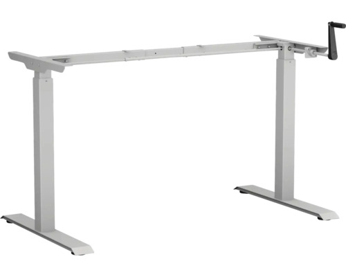 Tischgestell M-SMART Spin höhenverstellbar mit Handkurbel 695-1135 mm silber