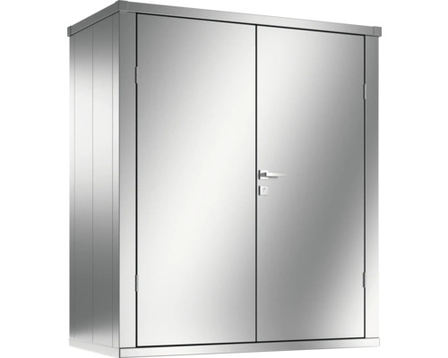 Gartenschrank Guardi 181 x 74 x 193 cm silber