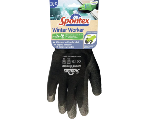 Spontex Winter Worker Gr. 10, grün, schwarz oder rot recycling Spontex Winter Worker Gr. 10, grün, schwarz oder rot recycling