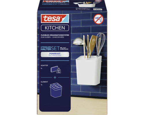 Tesa Küchenutensilienhalter zum Kleben ohne Bohren