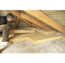 STEICOtop Holzfaser-Dämmplatten für die oberste Geschossdecke mit stumpfer Kante 1200 mm x 400 mm x 80 mm