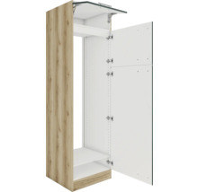 Optifit Kühlumbauschrank für 145er Einbaukühlschrank Savona405 BxTxH 60 x 57,1 x 206,8 cm grün matt zerlegt Anschlag reversibel KUSA H614-9+