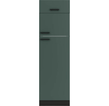 Optifit Kühlumbauschrank für 145er Einbaukühlschrank Verona405 BxTxH 60 x 57,1 x 206,8 cm grün matt zerlegt Anschlag reversibel KUVE H614-9+
