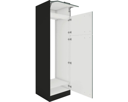 Schrank mit Regalböden und Drehtüren