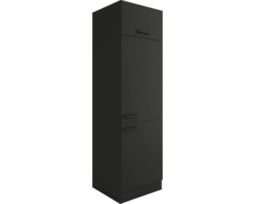 Optifit Kühlumbauschrank für 88er Einbaukühlschrank Madrid420 BxTxH 60x57,1x206,8 cm anthrazit matt zerlegt Anschlag reversibel (links oder rechts montierbar)