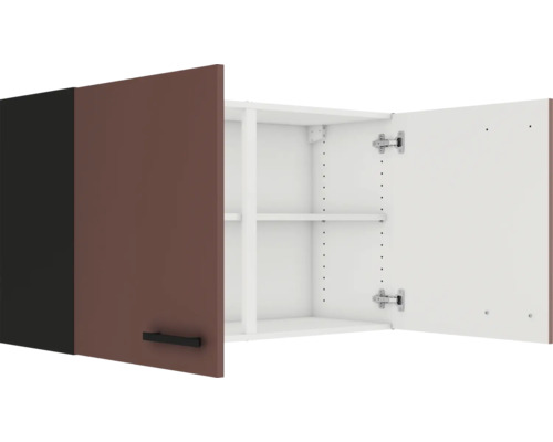 Offener Hängeschrank mit zwei Einlegeböden