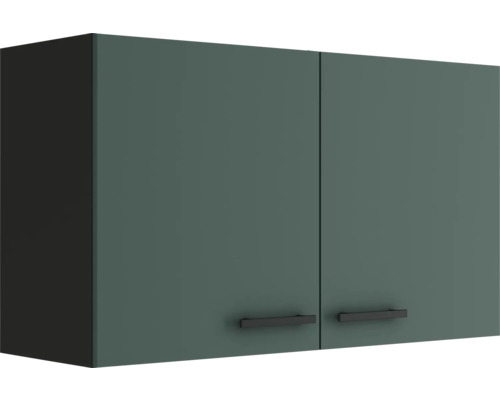 Optifit Hängeschrank Verona405 BxTxH 100 x 34,6 x 57,6 cm Frontfarbe grün matt Korpusfarbe grau