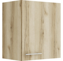Hängeschrank mit Holzdekor und Griff
