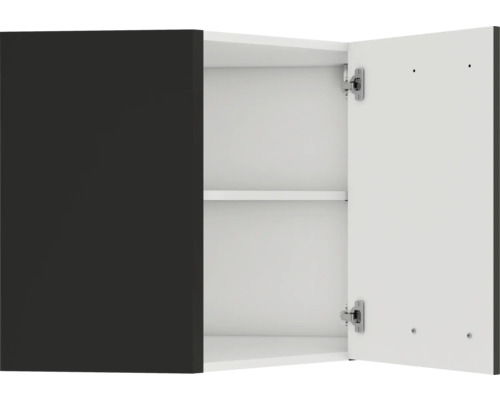 Offener Hängeschrank mit einem Regal