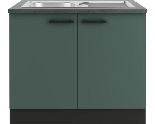 Spülenunterschrank mit zwei Türen und Spüle