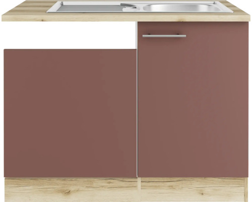 Spülenunterschrank mit Spüle und zwei Türen