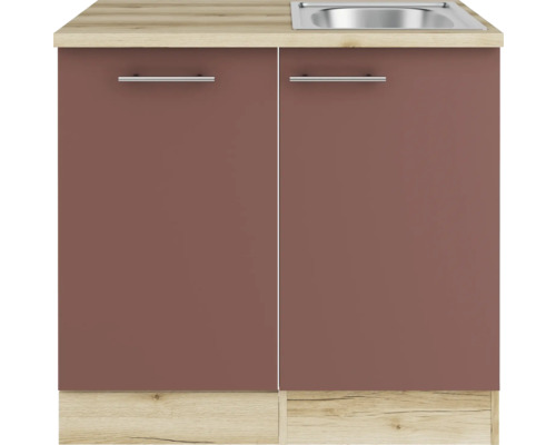 Waschbeckenunterschrank mit zwei Türen und Spüle