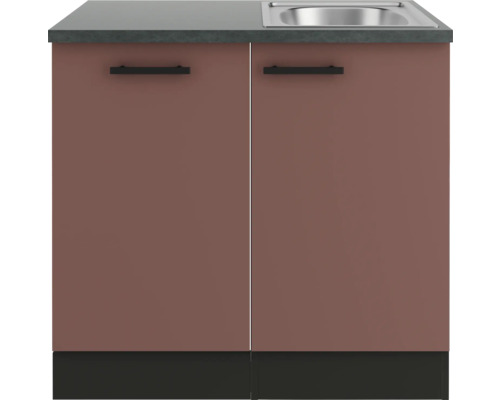 Spülenschrank mit zwei Türen und Spülbecken