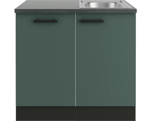 Waschbeckenunterschrank mit zwei Türen und Arbeitsplatte