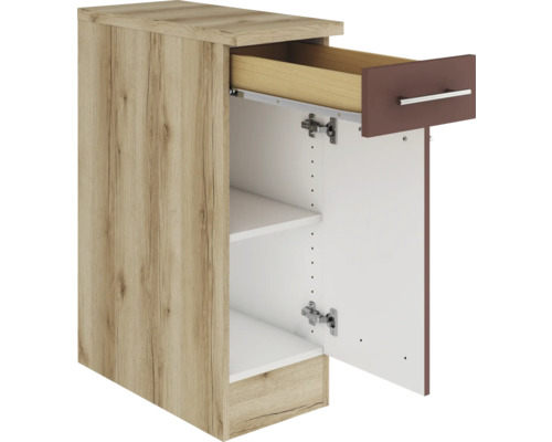 Unterschrank mit Schublade, Einlegeböden und Tür