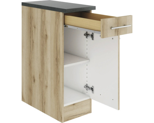 Küchenunterschrank mit Schublade, Tür und Einlegeböden