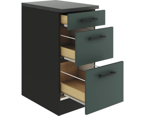 Küchenunterschrank mit drei Schubladen