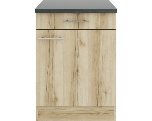 Waschbeckenunterschrank mit zwei Schubladen im Holzdekor