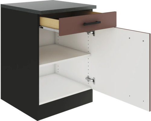 Unterschrank mit Schublade, Tür und Einlegeböden