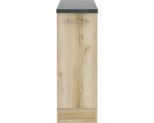 Waschbeckenunterschrank mit Holzstruktur und Griff