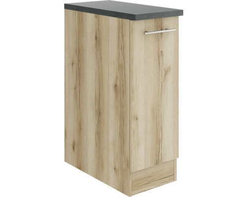 Optifit Auszugunterschrank Livorno290 BxTxH 30 x 60 x 84,8 cm Frontfarbe wildeiche matt strukturiert Korpusfarbe wildeiche