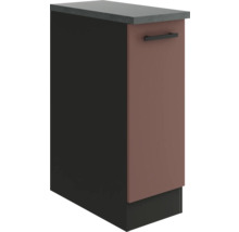 Optifit Auszugunterschrank Nizza407 BxTxH 30 x 60 x 84,8 cm rostrot matt zerlegt KUNI UAFZ306-9+