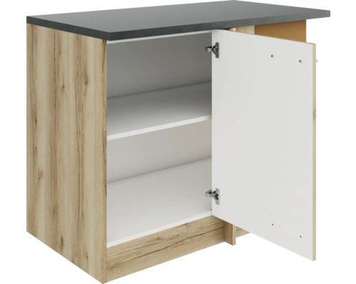Küchenunterschrank mit Tür und Regalböden