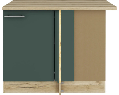 Küchenunterschrank mit Tür und Schublade in Holzoptik