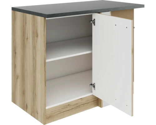 Unterschrank mit Tür und Regalböden