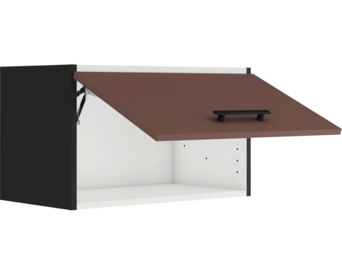 Wandschrank mit Klappe und Griff