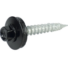 PRECIT A2 Birmetallschrauben 6 mm x 40 mm tiefschwarz RAL 9005 Pack = 100 St