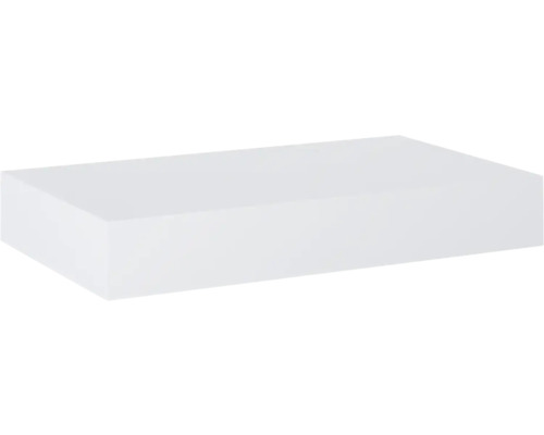 Jungborn Kompaktmarmor-Waschtischplatte 80.6x12x46 cm weiss matt Rechteckiger Dämmstoffblock