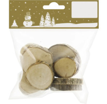 Dekorationsscheiben aus Holz in Verpackung